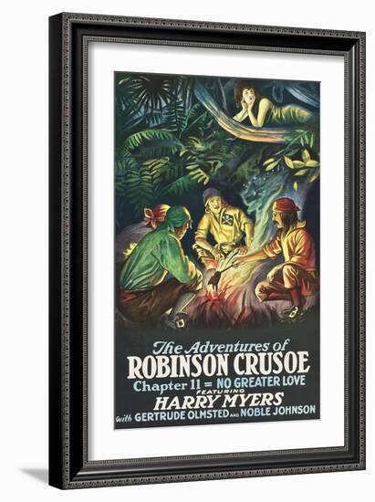 Robinson Crusoe - No Greater Love-null-Framed Art Print