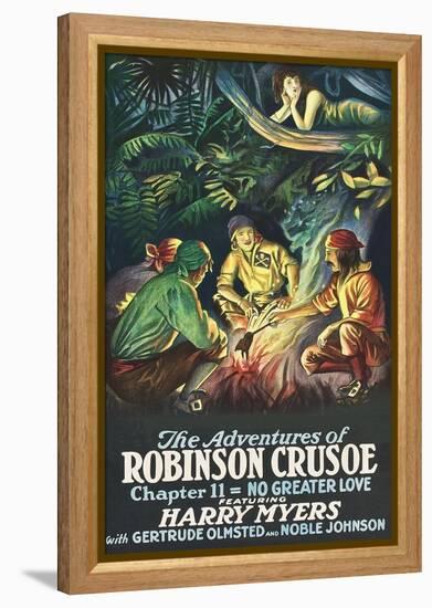 Robinson Crusoe - No Greater Love-null-Framed Stretched Canvas