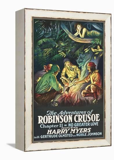 Robinson Crusoe - No Greater Love-null-Framed Stretched Canvas
