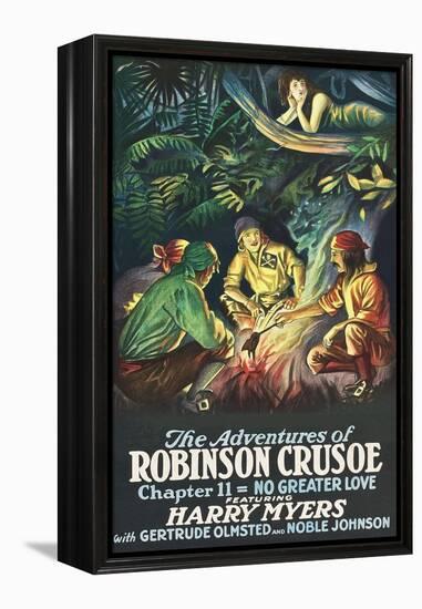 Robinson Crusoe - No Greater Love-null-Framed Stretched Canvas