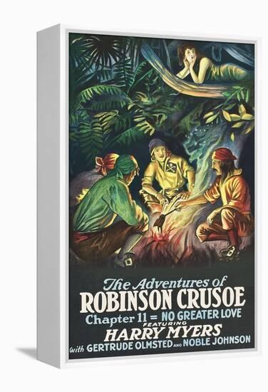 Robinson Crusoe - No Greater Love-null-Framed Stretched Canvas