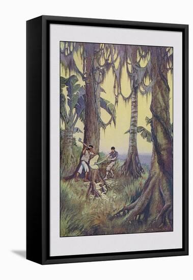 Robinson Crusoe: Nor Can I Tell-Milo Winter-Framed Stretched Canvas