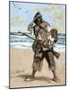 Robinson Crusoe Surprised to Find out the Footprint of a Bare Foot-Tarker-Mounted Giclee Print