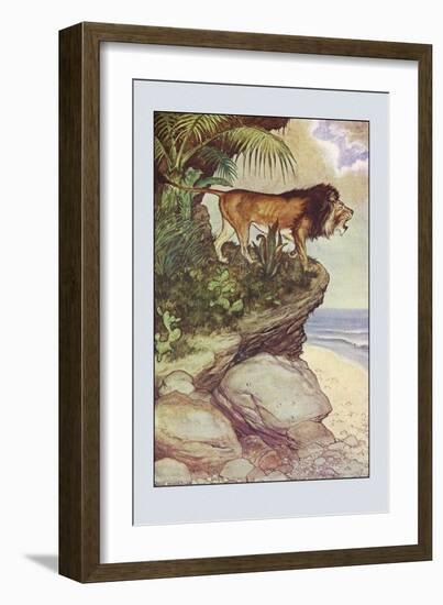 Robinson Crusoe: The Most Hideous Roar-Milo Winter-Framed Premium Giclee Print