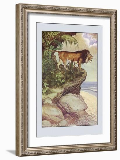 Robinson Crusoe: The Most Hideous Roar-Milo Winter-Framed Art Print