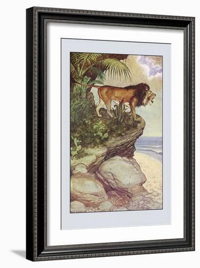 Robinson Crusoe: The Most Hideous Roar-Milo Winter-Framed Art Print