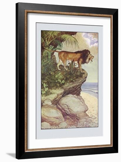 Robinson Crusoe: The Most Hideous Roar-Milo Winter-Framed Art Print