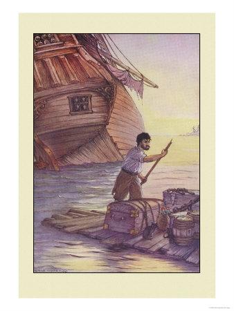 Robinson Crusoe With This Cargo I Put To Sea Art Print Milo Winter Art Com