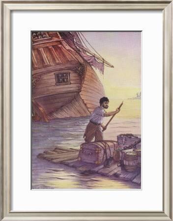 Robinson Crusoe With This Cargo I Put To Sea Art Print Milo Winter Art Com