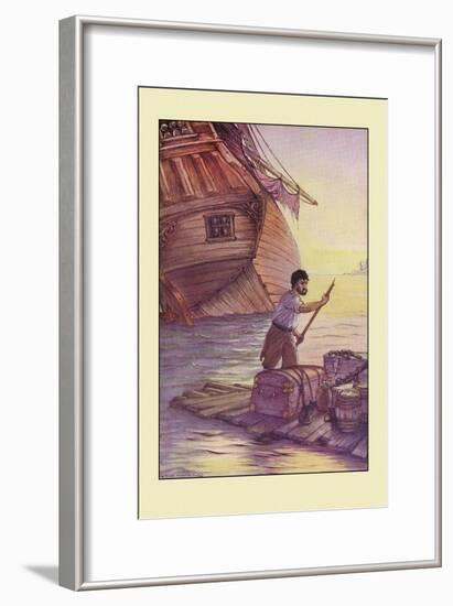 Robinson Crusoe: With This Cargo I Put to Sea-Milo Winter-Framed Art Print