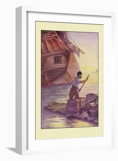 Robinson Crusoe: With This Cargo I Put to Sea-Milo Winter-Framed Art Print