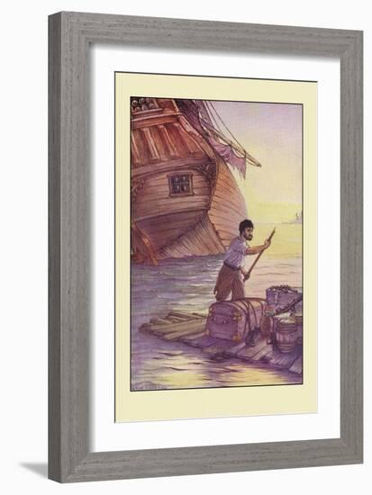 Robinson Crusoe: With This Cargo I Put to Sea-Milo Winter-Framed Art Print