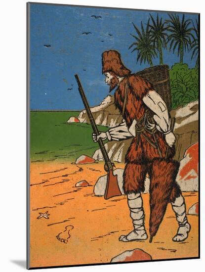 Robinson Crusoe-English-Mounted Giclee Print