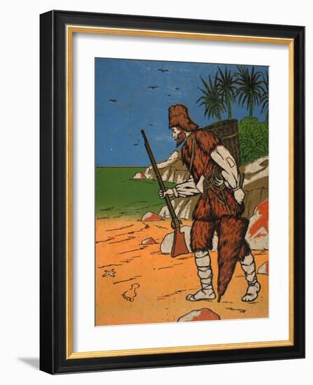 Robinson Crusoe-English-Framed Giclee Print