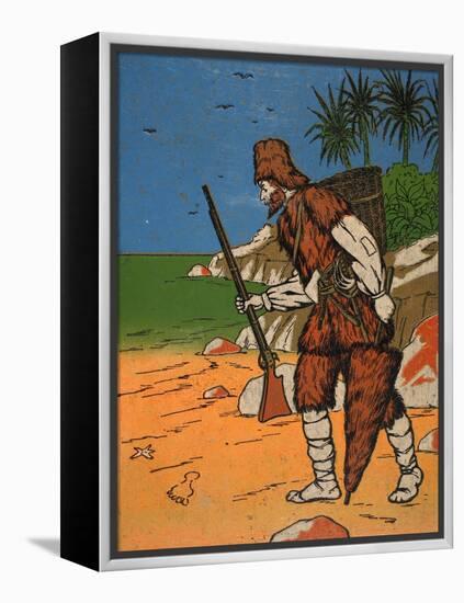 Robinson Crusoe-English-Framed Premier Image Canvas