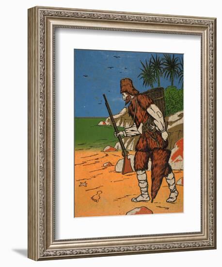 Robinson Crusoe-English-Framed Giclee Print