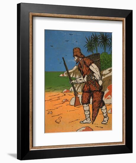 Robinson Crusoe-English-Framed Giclee Print