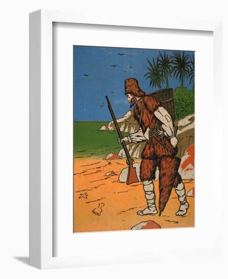 Robinson Crusoe-English-Framed Giclee Print