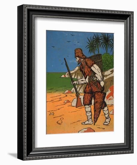 Robinson Crusoe-English-Framed Giclee Print