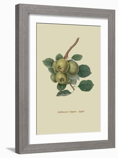Robinson's Pippin - Apple-William Hooker-Framed Art Print