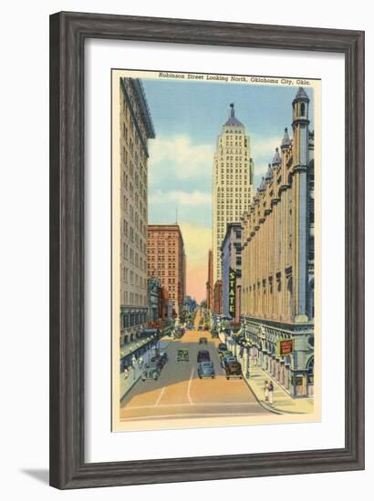 Robinson Street, Oklahoma City, Oklahoma-null-Framed Art Print