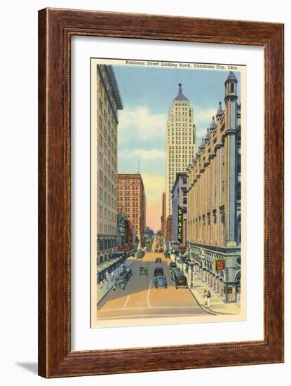 Robinson Street, Oklahoma City, Oklahoma-null-Framed Art Print