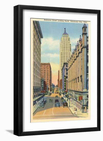 Robinson Street, Oklahoma City, Oklahoma-null-Framed Art Print