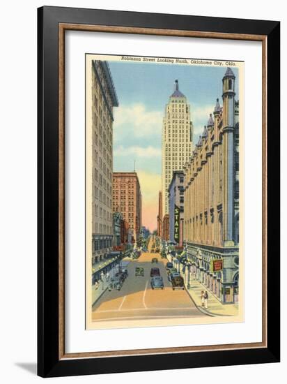 Robinson Street, Oklahoma City, Oklahoma-null-Framed Art Print