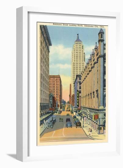 Robinson Street, Oklahoma City, Oklahoma-null-Framed Art Print