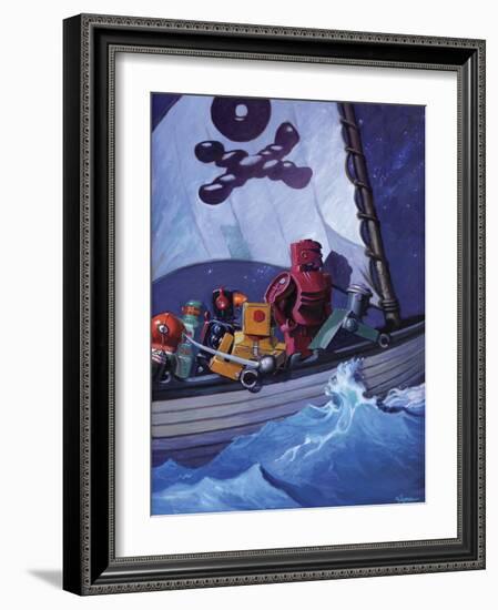 Robo Pirates CMYK-Eric Joyner-Framed Giclee Print