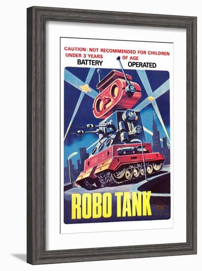 Robo Tank-null-Framed Art Print