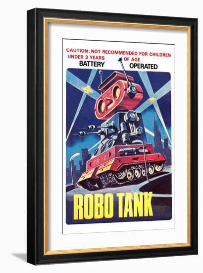 Robo Tank-null-Framed Art Print