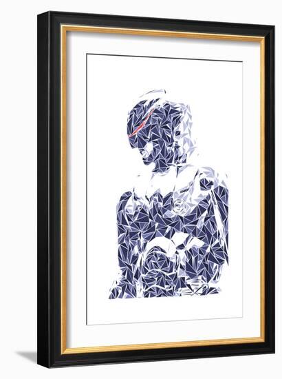 Robocop-Cristian Mielu-Framed Art Print