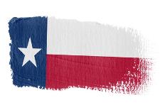 Brushstroke Flag Texas-robodread-Art Print
