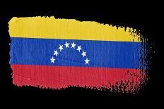Brushstroke Flag Venezuela-robodread-Art Print