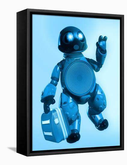 Robot, Artwork-Victor Habbick-Framed Premier Image Canvas