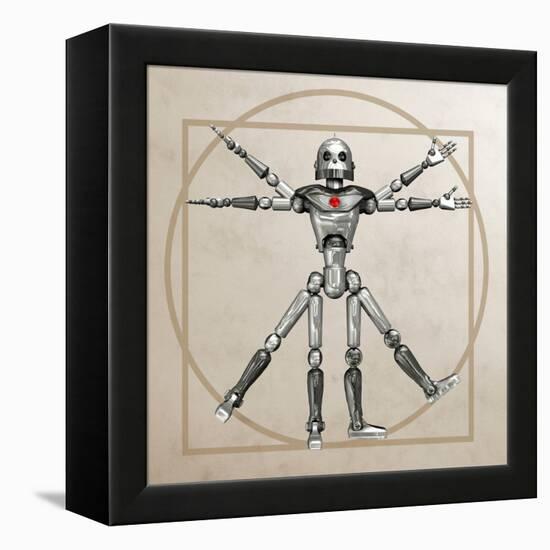 Robot, Artwork-Friedrich Saurer-Framed Premier Image Canvas