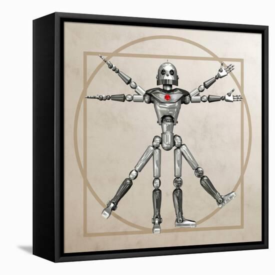 Robot, Artwork-Friedrich Saurer-Framed Premier Image Canvas