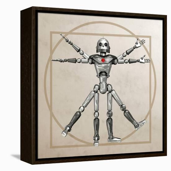 Robot, Artwork-Friedrich Saurer-Framed Premier Image Canvas