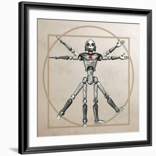 Robot, Artwork-Friedrich Saurer-Framed Photographic Print