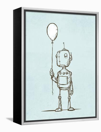 Robot Balloon-Michael Murdock-Framed Premier Image Canvas