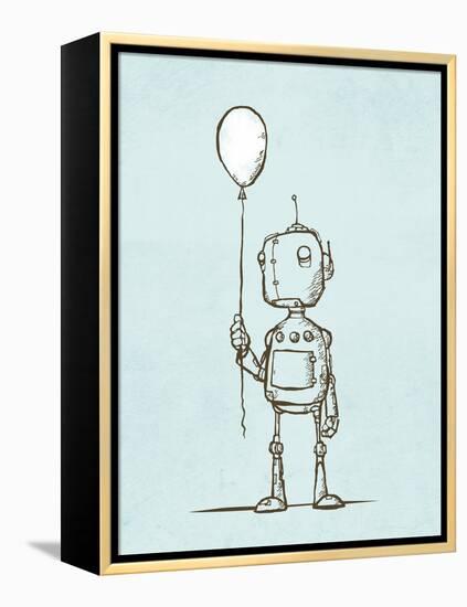 Robot Balloon-Michael Murdock-Framed Premier Image Canvas