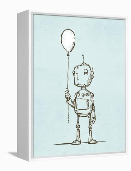 Robot Balloon-Michael Murdock-Framed Premier Image Canvas