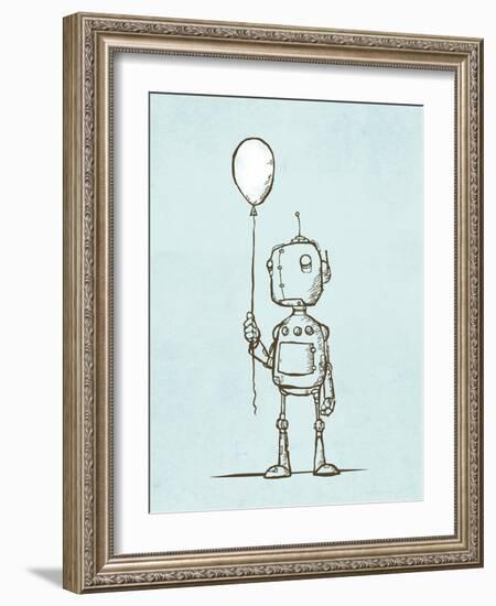 Robot Balloon-Michael Murdock-Framed Giclee Print