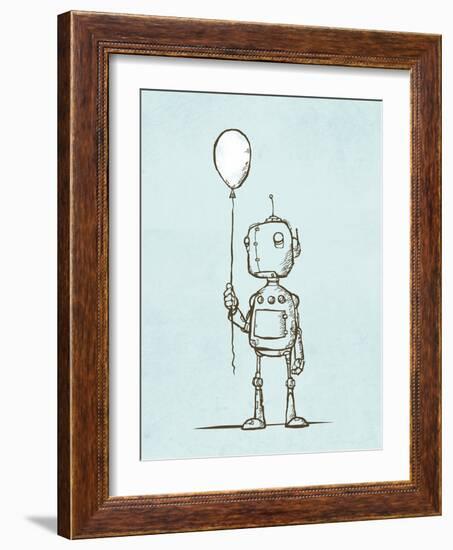 Robot Balloon-Michael Murdock-Framed Giclee Print