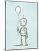 Robot Balloon-Michael Murdock-Mounted Giclee Print