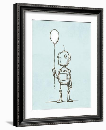 Robot Balloon-Michael Murdock-Framed Giclee Print