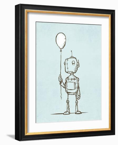 Robot Balloon-Michael Murdock-Framed Giclee Print