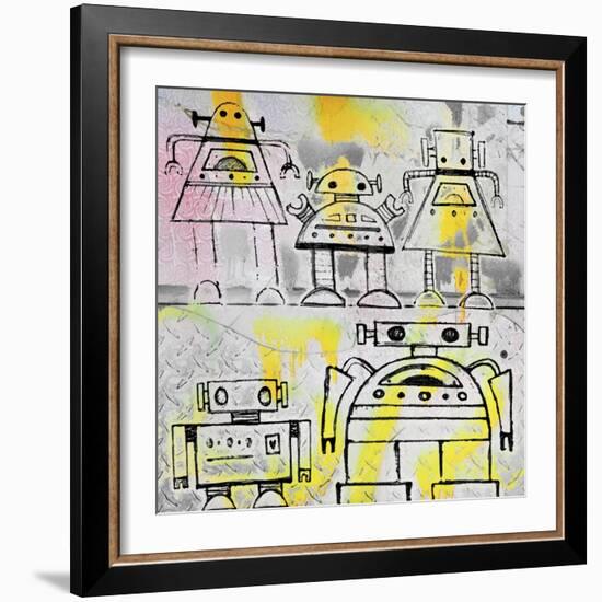 Robot Family-Roseanne Jones-Framed Giclee Print