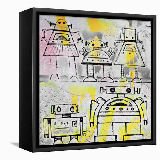 Robot Family-Roseanne Jones-Framed Premier Image Canvas